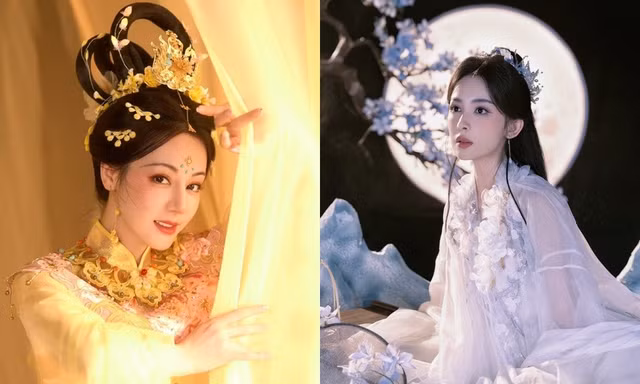 Địch Lệ Nhiệt Ba, Cổ Lực Na Trát lộng lẫy tựa tiên nữ trong tạo hình Hằng Nga
