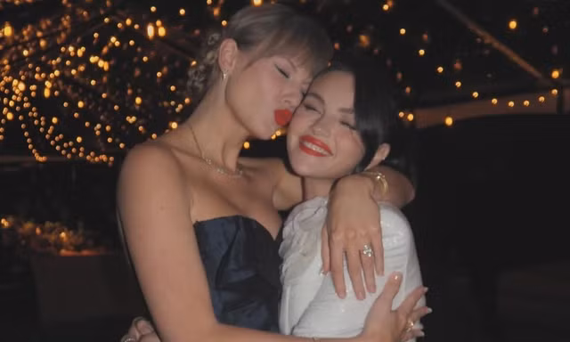 Loạt ảnh hiếm hoi ghi lại khoảnh khắc Taylor Swift dự đám cưới Selena Gomez