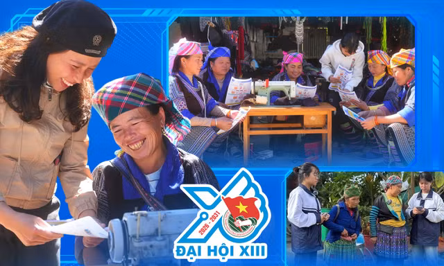 Hướng tới Đại hội Đoàn toàn quốc lần thứ XIII: Đôi bạn xây "cầu nối số" cho đồng bào
