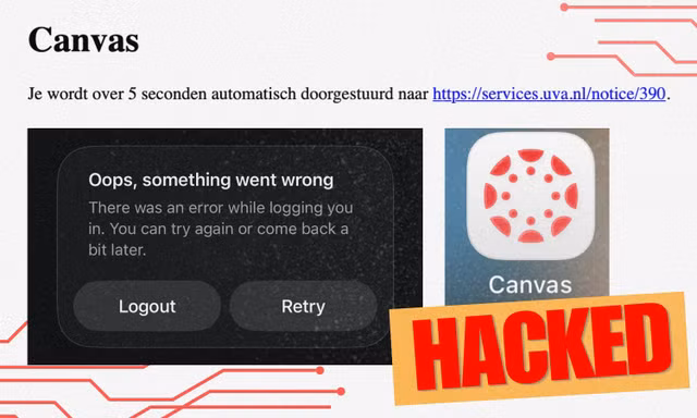 Canvas tạm ngừng hoạt động vì bị hack: Teen lo ngại về việc bảo mật thông tin 
