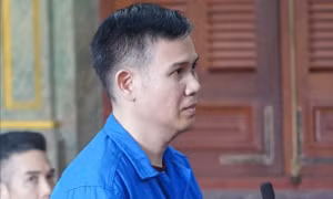 Bị cáo Phạm Văn Tam tại phiên tòa.