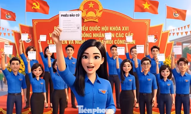 Video AI sinh động của tuổi trẻ Đà Nẵng tuyên truyền bầu cử