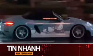 TIN NHANH: Công an vào cuộc vụ siêu xe Porsche biểu diễn gây xôn xao ở khu đô thị