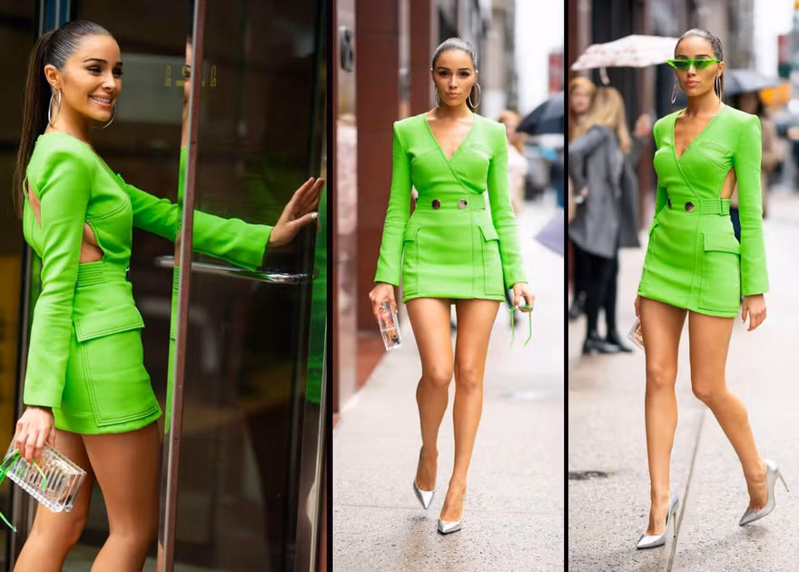 Hoa hậu Olivia Culpo khoe vóc dáng hoàn hảo, chân thon dài hút mắt