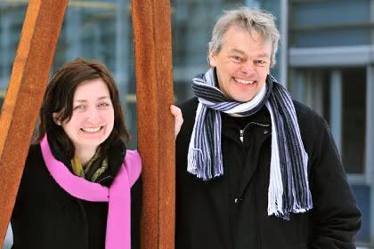 Cặp vợ chồng May-Britt và Edvard Moser