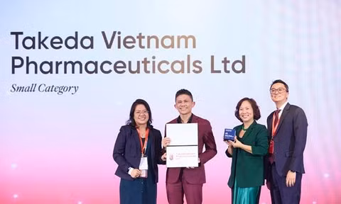 Takeda Việt Nam dẫn đầu bảng xếp hạng 'Nơi làm việc tốt nhất Việt Nam 2026'