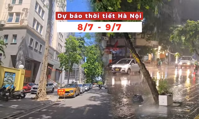 Bản tin Thời tiết Hà Nội (8 - 9/7): Ngày nắng, mưa rào giải nhiệt dự kiến xuất hiện về đêm