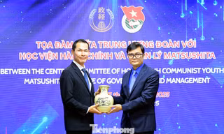 Bí thư thứ nhất Trung ương Đoàn tọa đàm cùng lãnh đạo Học viện Matsushita Nhật Bản