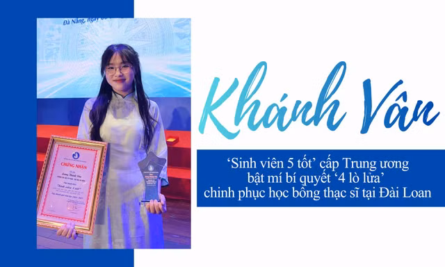 ‘Sinh viên 5 tốt’ cấp Trung ương 'bật mí' bí quyết ‘4 lò lửa’ chinh phục học bổng thạc sĩ tại Đài Loan