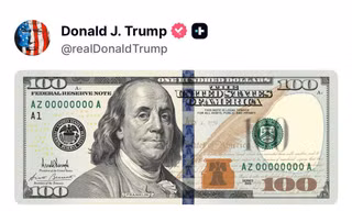 Tổng thống Mỹ Trump công bố mẫu tờ 100 USD mới mang chữ ký của mình